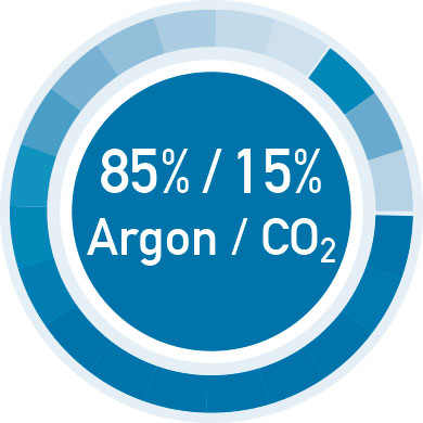 Bouteille ARGON+CO2 - ALBEE ARMIX 8% - 2,4 m3 AIR LIQUIDE